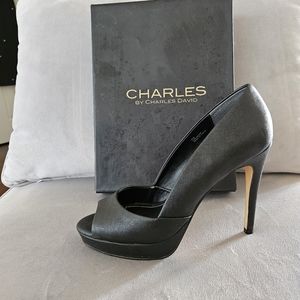Charles David Falcon leather heels size 8